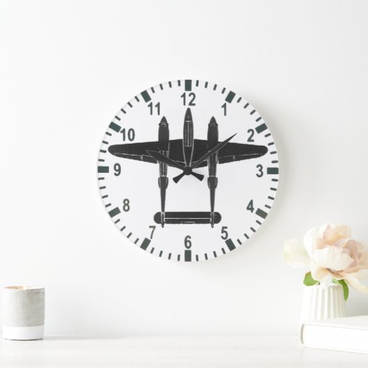 P-38 bliksemhoogtemeter grote klok (Huis)