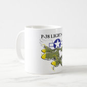 p-38 blikseminslag koffiemok (Voorkant links)