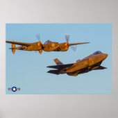 P-38 LICHTING EN F-35A LICHTING II POSTER (Voorkant)