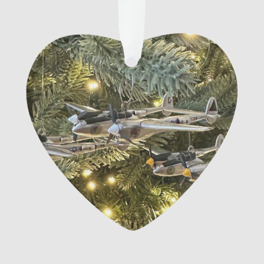 P-38 Lightning Acryl Ornament (voorkant)