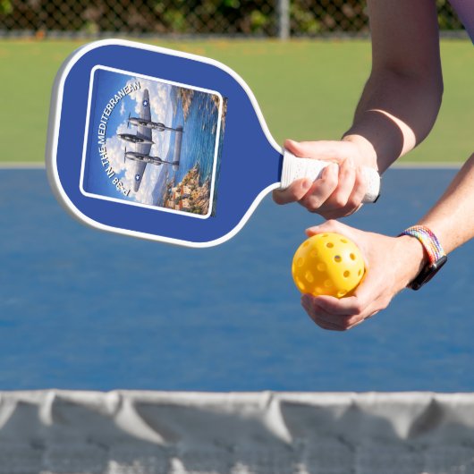 P-38 Lightning boven de Middellandse Zee Pickleball Paddle (Insitu)