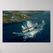 P-38 Lightning Combat van Jack Fellows Poster (Voorkant)