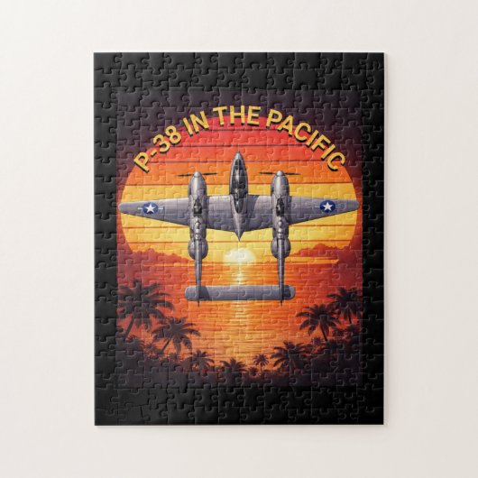 P-38 Lightning in het Pacifisch Theater Legpuzzel (Verticaal)