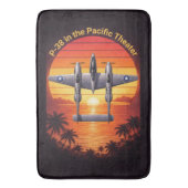 P-38 Lightning in the Pacific Badmat (Voorkant Verticaal)