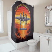 P-38 Lightning in the Pacific Douchegordijn (In situ)