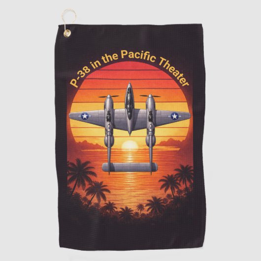 P-38 Lightning in the Pacific Golfhanddoek (Voorkant)