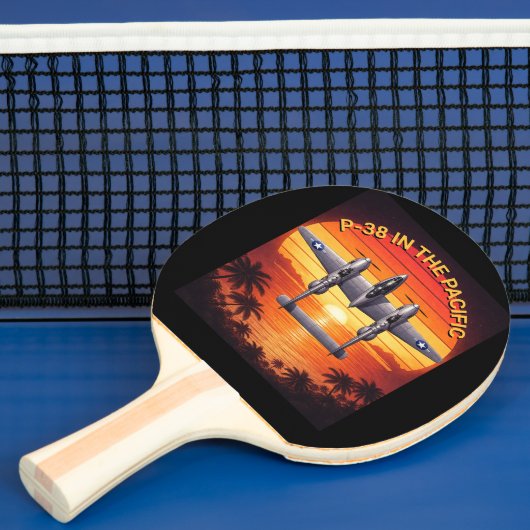 P-38 Lightning in the Pacific Theater Tafeltennisbatje (Insitu)