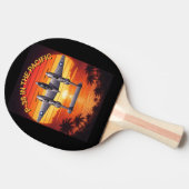 P-38 Lightning in the Pacific Theater Tafeltennisbatje (Zijkant)