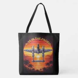 P-38 Lightning in the Pacific Theater Tote Bag