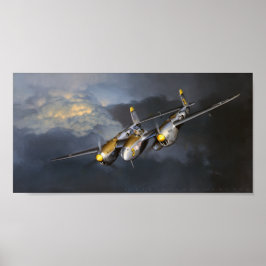 P-38 Lightning Jack Fellows Art Poster