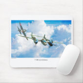 P-38 Lightning Muismat (Met muis)