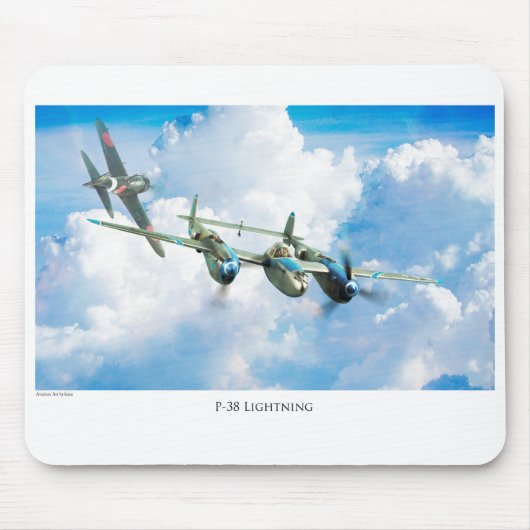 P-38 Lightning Muismat (Voorkant)
