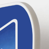 P-38 Lightning Over the Mediterranean Pickleball Paddle (Links Detail)