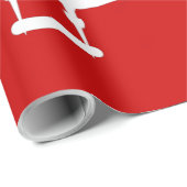 P-38 Lightning rood en wit Cadeaupapier (Rol Hoek)