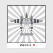 P-38 Lightning Starburst Sticker (Vel)