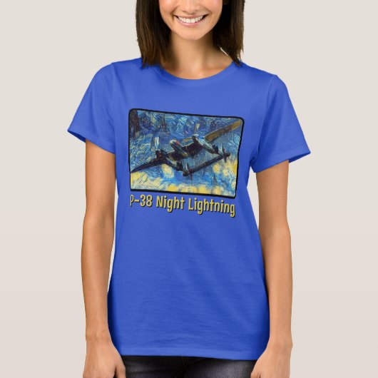 P-38 Nachtbliksem T-shirt (Voorkant)