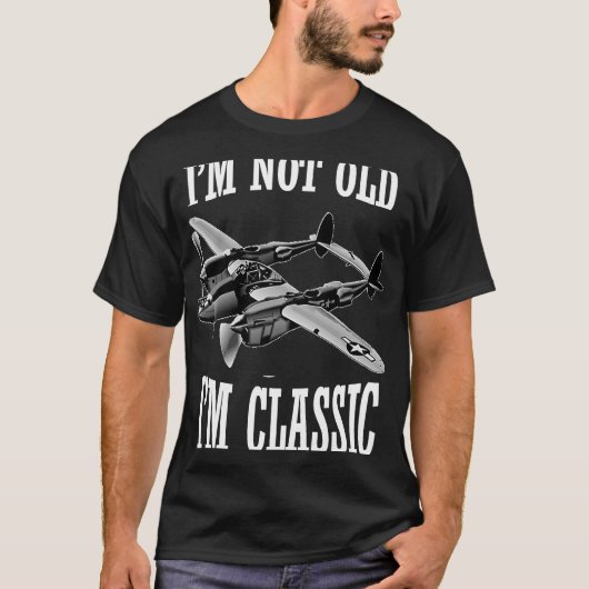 P 38 t-shirt voor bliksem, perfect voor vliegende (Voorkant)