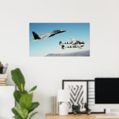 P-38 Verlichting F-15 Eagle Poster (Thuiskantoor)