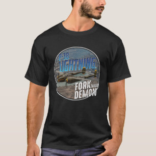 P 38 Verlichting WW2 Vliegtuig Vliegtuig Luchtvaar T-shirt