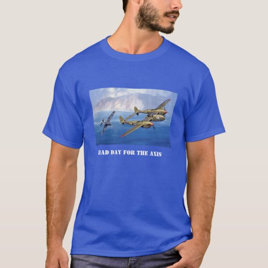 P-38 versus as P-38 wint! T-shirt (Voorkant)
