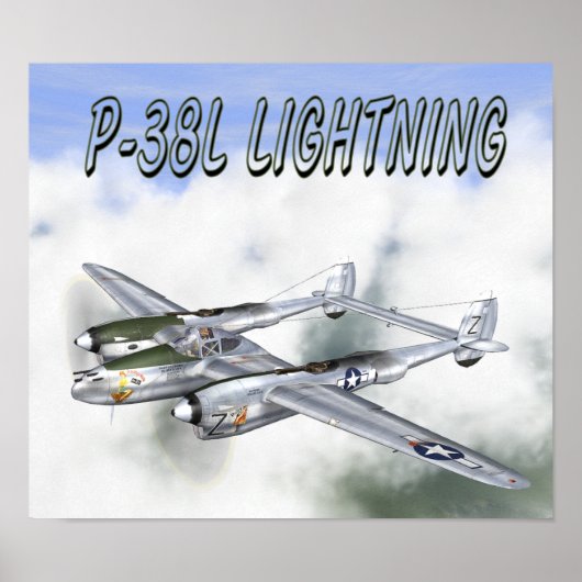 P-38L LICHTING POSTER (Voorkant)