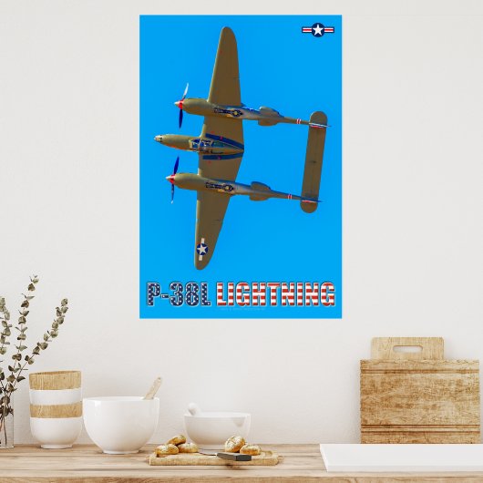 P-38L LICHTING POSTER (Keuken)