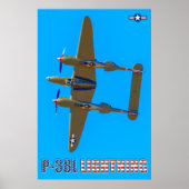 P-38L LICHTING POSTER (Voorkant)