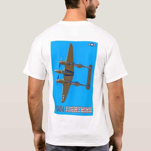 P-38L LICHTING T-SHIRT (Achterkant)