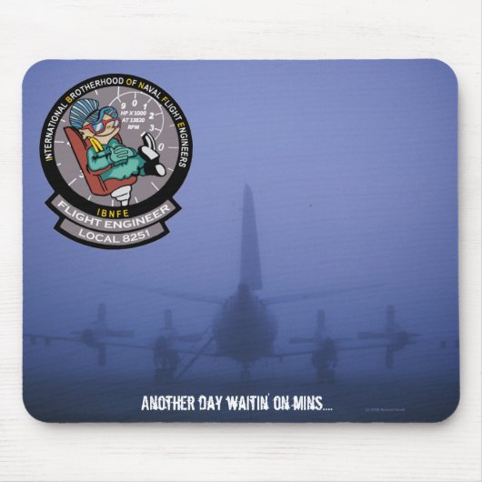 P-3 IBNFE in Fog Mousepad Muismat (Voorkant)