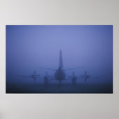 P-3 in Fog Bank Poster (Voorkant)