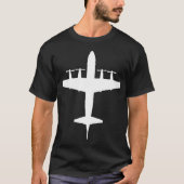P-3 Orion Silhouette Vliegtuig T-shirt (Voorkant)