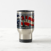 P-3B Orion Travel Mug in geborsteld zilver Reisbeker (Center)