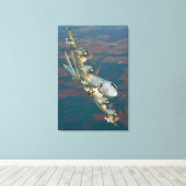 P-3C ORION 24x36 Canvas Afdruk (Insitu (Houten vloer))