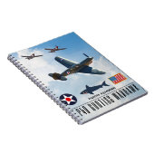 P-40 CURTISS WARHAWK FIGHTER SQUADRON NOTITIEBOEK (Rechterzijde)