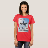 P-40 CURTISS WARHAWK FIGHTER SQUADRON T-SHIRT (Voorkant volledig)