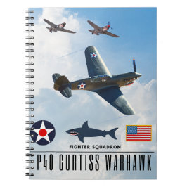P-40 CURTISS WARHAWK JAGER SQUADRON NOTITIEBOEK