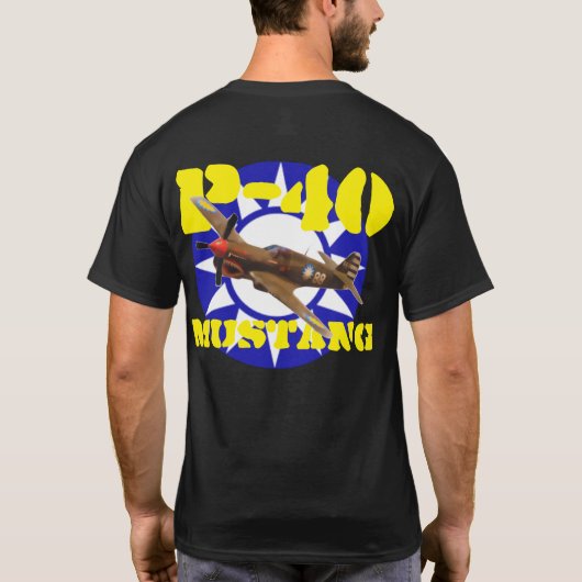 P-40 MUSTANG FLYING TIGER T-SHIRT (Achterkant)