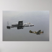 P-40 Tomahawk en A-10 Warthog Poster (Voorkant)