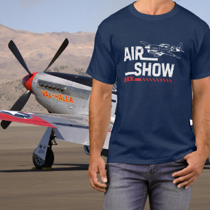 P-40 Vintage Vliegtuig Militaire WWII Piloot Vlieg T-shirt