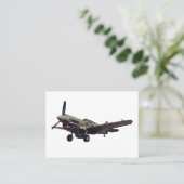 P-40 Warhawk aircraft Cards Visitekaartje (Staand voorkant)