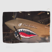 P-40 Warhawk Fighter Plane Golf Towel Golfhanddoek (Horizontaal)
