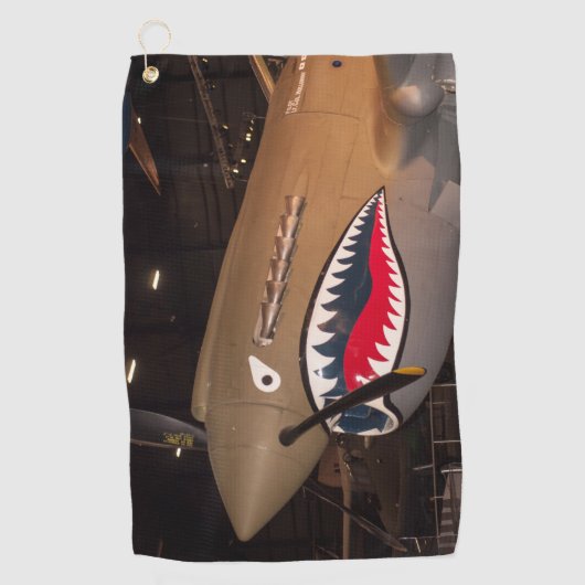 P-40 Warhawk Fighter Plane Golf Towel Golfhanddoek (Voorkant)