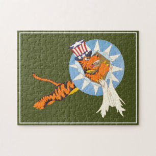P-40 Warhawk Fighter Plane Nose Art Puzzle Legpuzzel