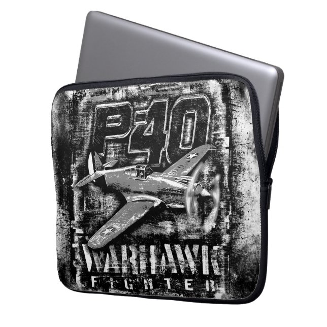 P-40 Warhawk Laptop Sleeve (Voorkant Links)