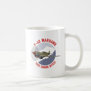 P-40 Warhawk Shark Mouth Koffiemok