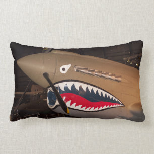 P-40 Warhawk Vuurvliegtuig Lumbar Pillow Kussen