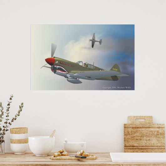 P-40 Warhawks Poster (Keuken)