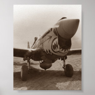 P-40 Warschau - Tweede Wereldoorlog Poster