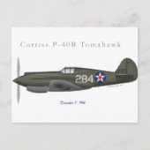P-40B Defense of Pearl Harbor Briefkaart (Voorkant)
