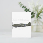 P-40B Defense of Pearl Harbour Briefkaart (Staand voorkant)